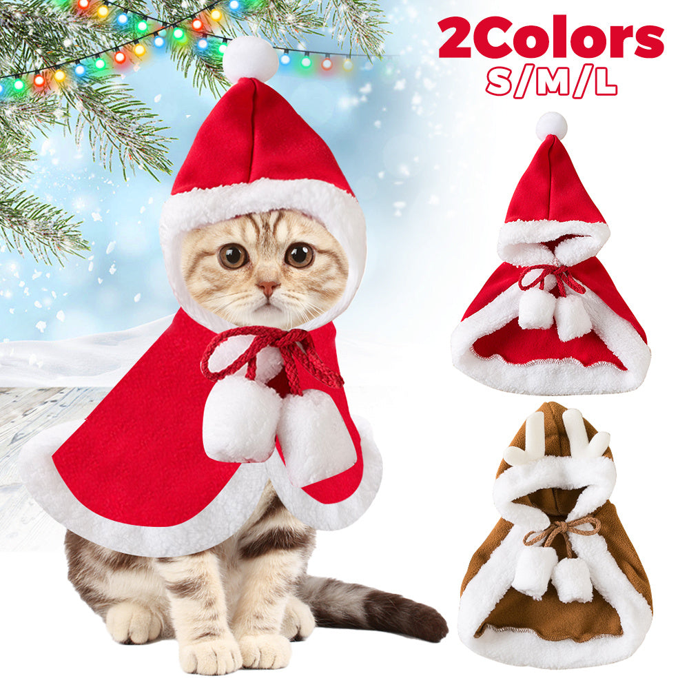 Cat Christmas Outfits, Dog Cat Santa Claus Outfit