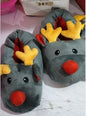 Christmas Shoes Cute Elk Home Slippers